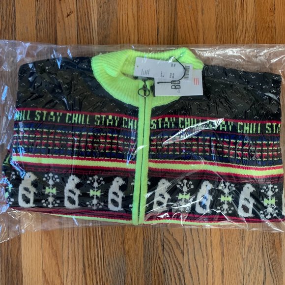 Urban Outfitter Sweater, BDG Sweater, Crop Sweater, Penguin Sweater, Neon top - Picture 3 of 7